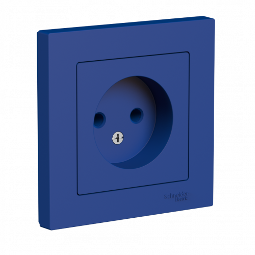 Systeme (Schneider) Electric ATLASDESIGN РОЗЕТКА без заземления, 16А, в сборе, АКВАМАРИН ATN001140