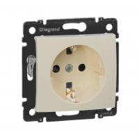 Valena Розетка с заземлением со шторкой крем Legrand 774321