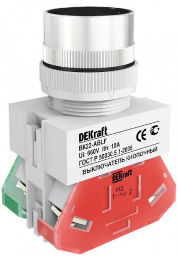 Schneider electric DEKraft Выкл. кноп. ABLF D22 ЧЕРНЫЙ 220В ВK-22