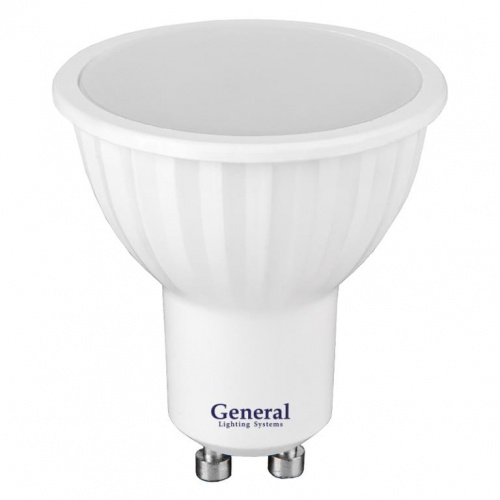 GENERAL лампа светодиодная GLDEN-MR16-7-230-GU10-6500 (660315)