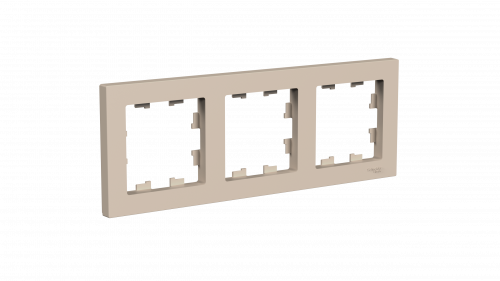 Systeme (Schneider) Electric ATLASDESIGN 3-постовая РАМКА, универсальная, ПЕСОЧНЫЙ ATN001203