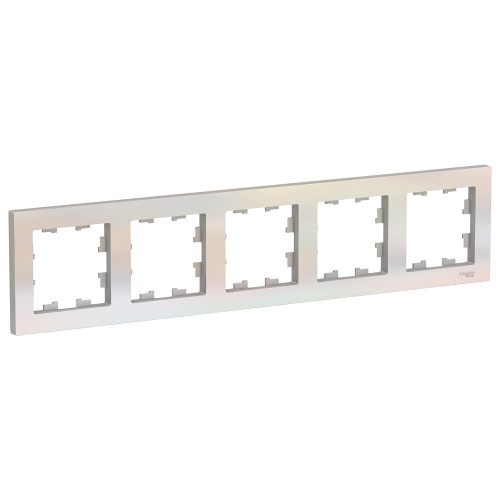 Systeme (Schneider) Electric ATLASDESIGN 5-постовая РАМКА, универсальная, ЖЕМЧУГ ATN000405
