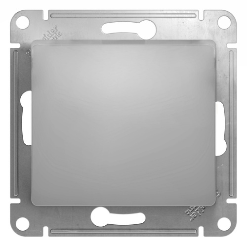 Systeme (Schneider) Electric GLOSSA 1-клавишный ВЫКЛЮЧАТЕЛЬ, сх.1, АЛЮМИНИЙ