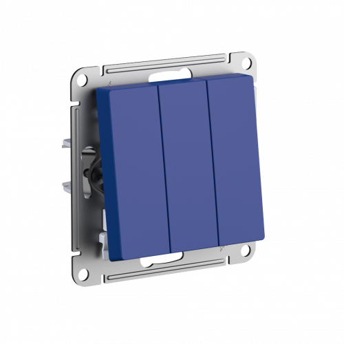Systeme (Schneider) Electric ATLASDESIGN 3-клавишный ВЫКЛЮЧАТЕЛЬ, сх.1+1+1, 10АХ, механизм, АКВАМАРИН ATN001131