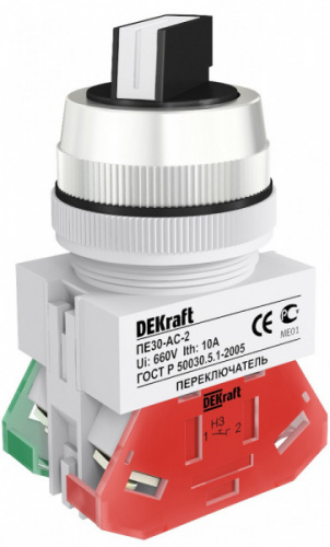 Schneider electric DEKraft Перекл. на 2 фикс. полож. I-O станд. ручка ПЕ-22