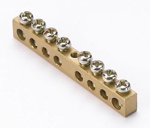 Schneider electric DEKraft Шина нулевая 8 групп/крепеж по центру, сеч. 6x9