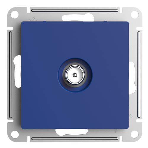 Systeme (Schneider) Electric ATLASDESIGN TV РОЗЕТКА проходная 4DB, механизм, АКВАМАРИН ATN001192