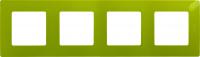 Рамка 4 поста Legrand Etika зелёный папоротник (672544)