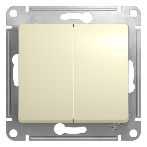 Systeme (Schneider) Electric GLOSSA выключатель 2кл. проходной бежевый механизм