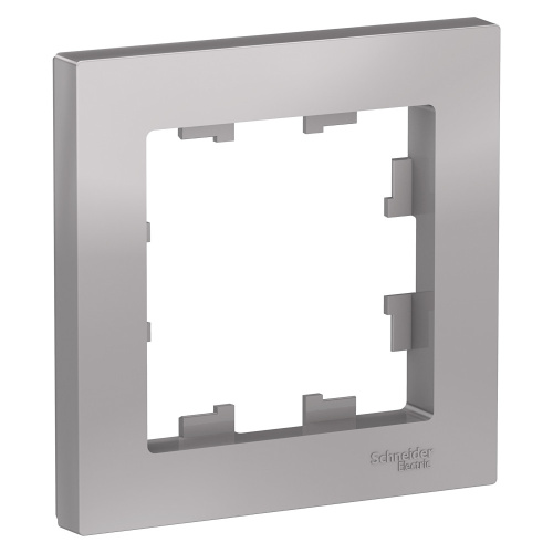Systeme (Schneider) Electric ATLASDESIGN 1-постовая РАМКА, АЛЮМИНИЙ ATN000301