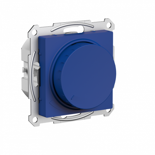 Systeme (Schneider) Electric ATLASDESIGN СВЕТОРЕГУЛЯТОР (диммер) повор-нажим, LED, RC, 400Вт, мех., АКВАМАРИН ATN001123