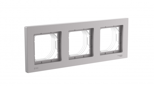 Systeme (Schneider) Electric ATLASDESIGN AQUA 3-постовая РАМКА, IP44, АЛЮМИНИЙ ATN440303