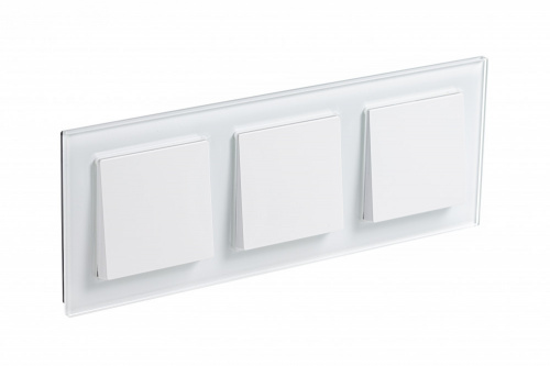 Systeme (Schneider) Electric ATLASDESIGN NATURE 3-постовая РАМКА, СТЕКЛО БЕЛЫЙ (ATN320103)