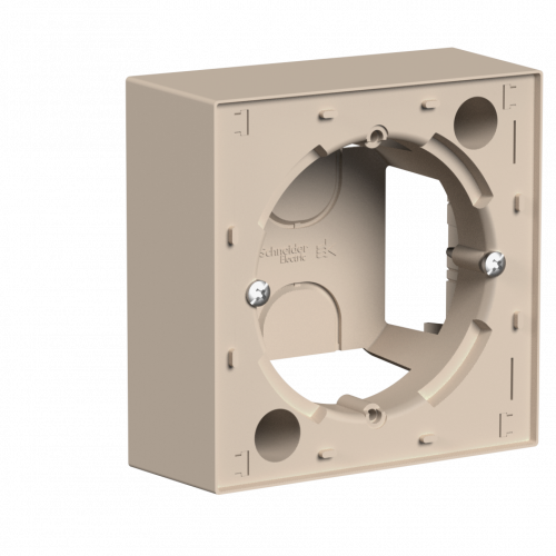 Systeme (Schneider) Electric ATLASDESIGN КОРОБКА для наружного монтажа, ПЕСОЧНЫЙ ATN001200