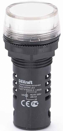 Schneider electric DEKraft Лампа комм. ADDS D22 LED бел. 220В AC/DC ЛK-22