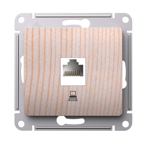 Systeme (Schneider) Electric GLOSSA РОЗЕТКА компьютерная RJ45 кат.5Е, механизм, СОСНА