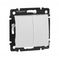 Valena Выключатель 2кл. прох. белый Legrand 774408