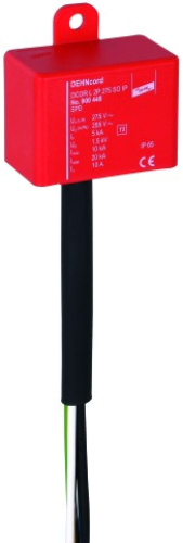 УЗИП класса II DEHNcord двухполюсное, степень защиты IP65 (900448)