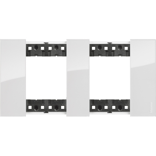 LIVING NOW.Декоративная рамка 2 поста (2+2 модуля).Цвет "Лед"