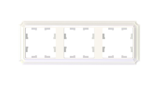 Systeme (Schneider) Electric ATLASDESIGN ANTIQUE 3-постовая РАМКА, универсальная, ЖЕМЧУГ