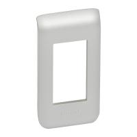 Legrand Рамка пластиковая Mosaic 1 модуль Алюминий
