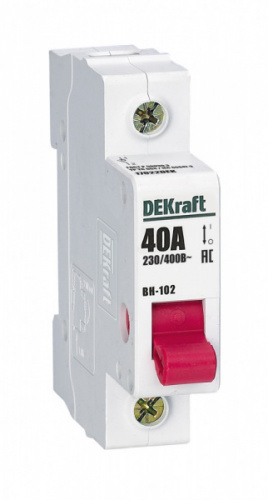 Schneider electric DEKraft Выключатель-разъединитель 1Р 40А ВН-102
