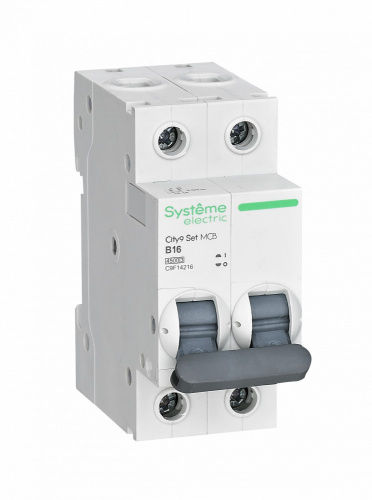 Systeme Electric (ранее Schneider Electric) City9 Set Автоматический выключатель (АВ) B 16А 2P 4.5kA 230В
