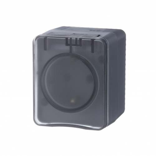 Systeme (Schneider) Electric AtlasDesign Profi54 O/У РОЗЕТКА с заземлением со шторками 16А 250B, АНТРАЦИТ, Россия