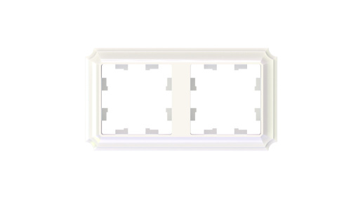 Systeme (Schneider) Electric ATLASDESIGN ANTIQUE 2-постовая РАМКА, универсальная, ЖЕМЧУГ