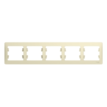 Systeme (Schneider) Electric GLOSSA рамка 5-я горизонт бежевый