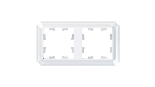 Systeme (Schneider) Electric ATLASDESIGN ANTIQUE 2-постовая РАМКА, универсальная, БЕЛЫЙ