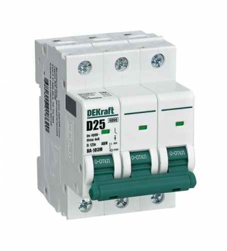 Schneider electric DEKraft Авт. выкл. без теплозащиты 3P 6А х-ка C 6кА ВА-103M