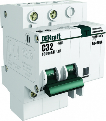 Schneider electric DEKraft АВДТ 2Р 20А 30мА тип AC х-ка С ДИФ-101 4,5кА