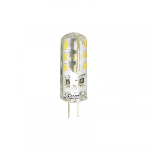 GENERAL лампа светодиодная капсульная GLDEN-G4-3-S-220-4500 силикон (651300)