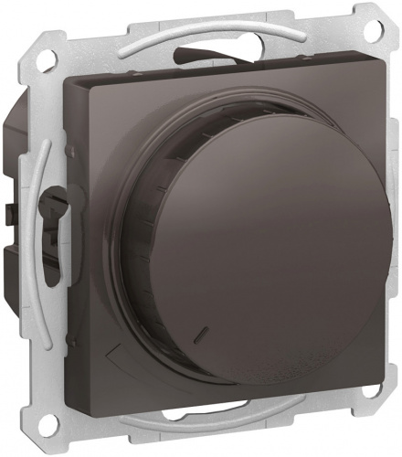 Systeme (Schneider) Electric ATLASDESIGN СВЕТОРЕГУЛЯТОР (диммер) повор-нажим, LED, RC, 400Вт, мех., МОККО