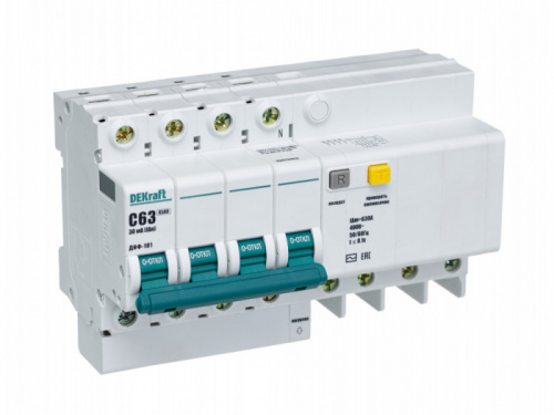 Schneider electric DEKraft АВДТ 4Р 63А 30мА тип AC х-ка С ДИФ-101 4,5кА