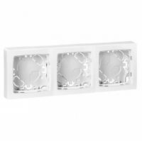 Legrand Рамка для накладного монтажа - 3 поста - белый