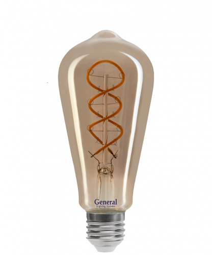 GENERAL лампа светодиодная декоративная GLDEN-ST64DSS-6-230-E27-1800 (685000)