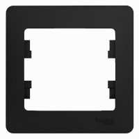 Systeme (Schneider) Electric GLOSSA 1-постовая РАМКА, АНТРАЦИТ