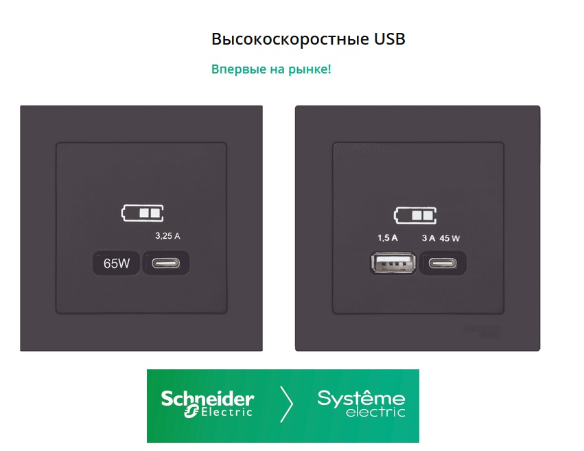 Высокоскоростные USB впервые на рынке! 