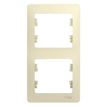 Systeme (Schneider) Electric GLOSSA рамка 2-я вертикаль бежевый
