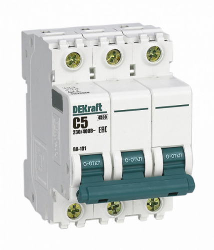 Schneider electric DEKraft Авт. выкл. 3Р 5А х-ка C ВА-101 4,5кА