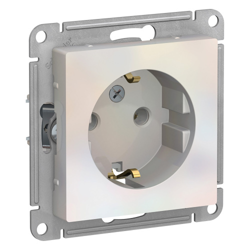 Systeme (Schneider) Electric ATLASDESIGN РОЗЕТКА с заземлением, 16А, механизм, ЖЕМЧУГ ATN000443