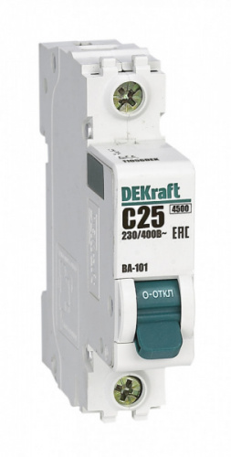 Systeme (Schneider) Electric Автоматический выключатель DEKraft 1Р 25А х-ка C ВА-101 4,5кА