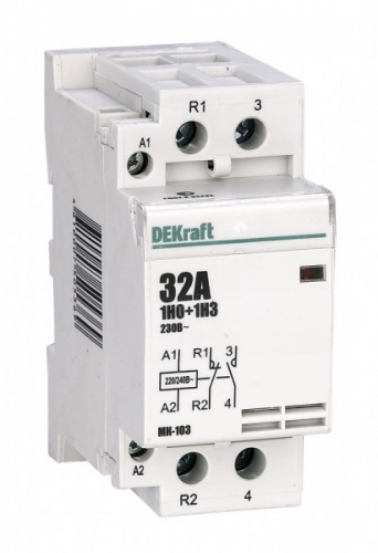 Schneider electric DEKraft Модульный контактор 1НО+1НЗ 32А 230В МК-103