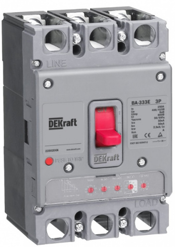 Schneider electric DEKraft Силовой авт. выкл. с электрон. расц. 3P 250А 50кА ВА-333E