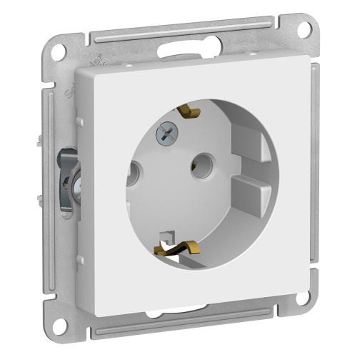 Systeme (Schneider) Electric ATLASDESIGN РОЗЕТКА с заземлением, 16А, механизм, БЕЛЫЙ ATN000143