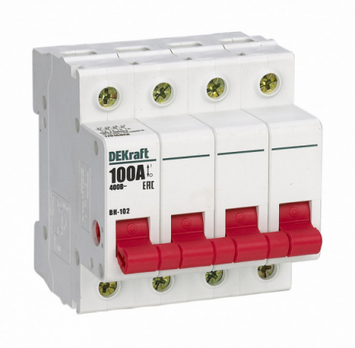 Schneider electric DEKraft Выключатель-разъединитель 4Р 100А ВН-102