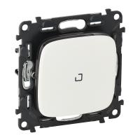 Valena ALLURE выключатель 1кл. прох. с подсв. белый Legrand