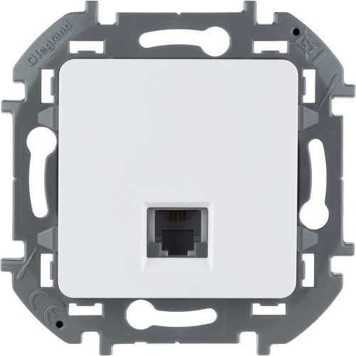 LEGRAND INSPIRIA телефонная розетка RJ11 белый (673820)